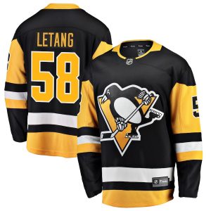 Men’s Pittsburgh Penguins Kris Letang Fanatics Branded Black Breakaway Player Jersey