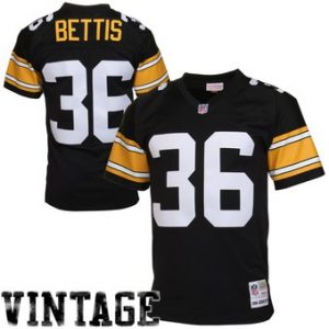 Jerome Bettis Pittsburgh Steelers Mitchell & Ness Retired Player Vintage Replica Jersey – Black