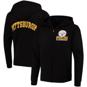 Pittsburgh Steelers Quarterback Full-Zip Hoodie – Black