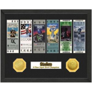Pittsburgh Steelers Super Bowl Ticket Collection Wall Frame